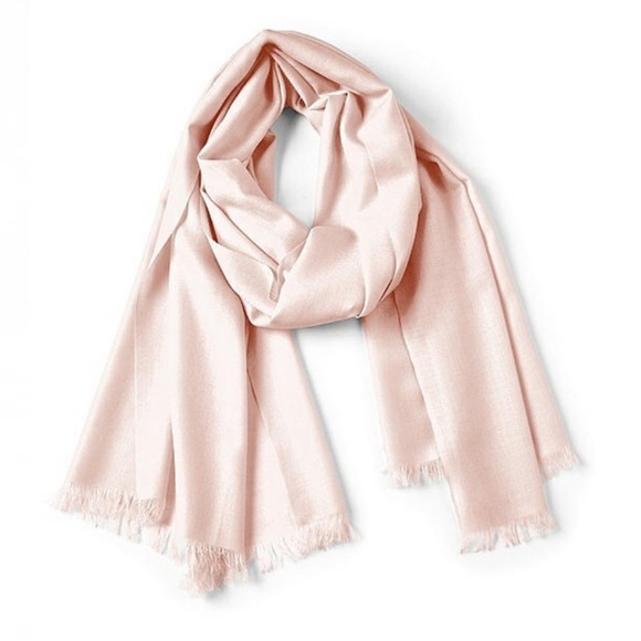 New Rose Pink Pashmina Shawl / Scarf - Picture 2 of 11